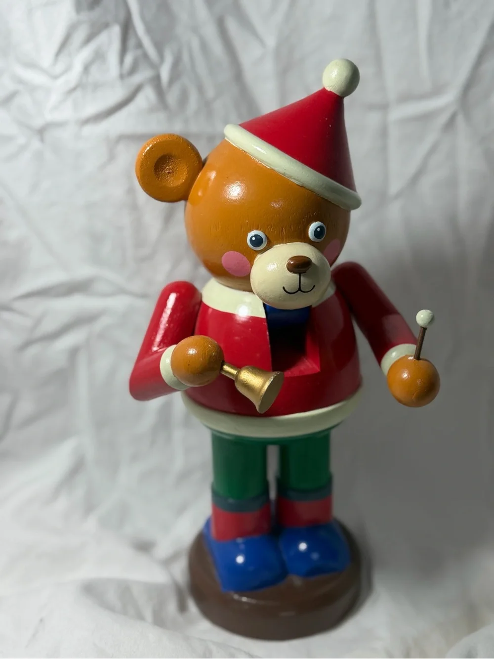 Vintage 1993 Matrix Industries Christmas Traditions Wooden Bear Nutcracker P6